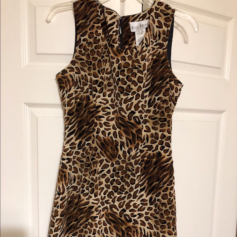Leopard print formal dress